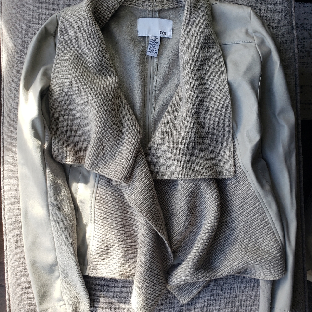 Bar III Beige Jacket size S